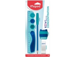 Juego de accesorios de escritura de 5 piezas Kidylearn Concentration, color azul