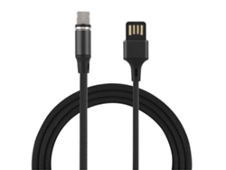 Cable De Datos (trenzado Magnético) Nuevo Exclusivo Lazada 1m Negro Cable Usb De Carga Rápida Para Apple