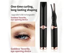 Pinzas de pestañas negras con calefacción, diseño compacto, fáciles de usar para el maquillaje diario YANYXR