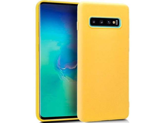 Carcasa Samsung Galaxy S10+ COOL Silicona Amarillo