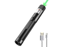Bolígrafo De Luz Verde Recargable Por Usb, Proyector De Presentación De Alta Potencia Siurn