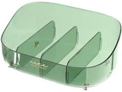 Organizador De Maquillaje Caja Extra Ble 4 Compartimentos Estuche Para Cosm Ticos Ba O Tocador Encimera C Moda Oficina