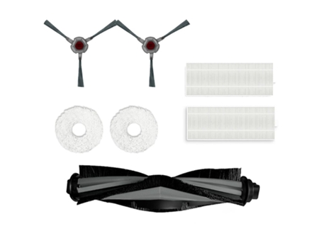 Filtro de escova lateral principal e pano de esfregão para ecovacs deebot n9+ yeedi k10
