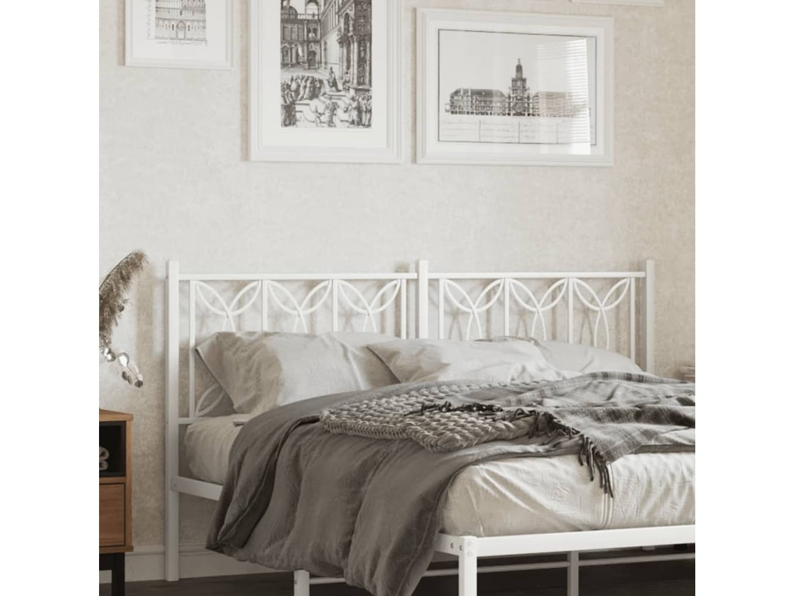 Cabecero De Metal Blanco 150 Cm