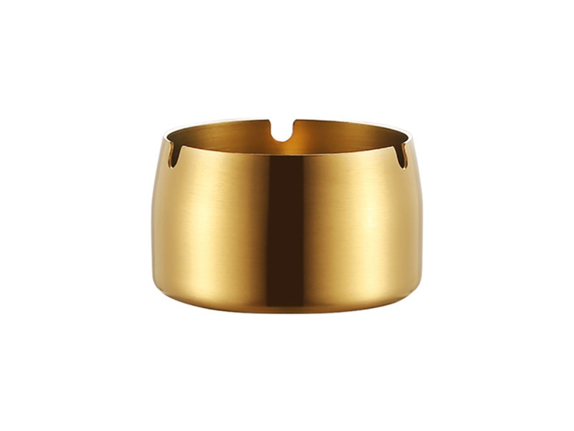 Cenicero De Acero Inoxidable, Resistente A Caídas, Para Uso Interior Y Exterior - Decoración Para Escritorio, Oficina Y Hogar