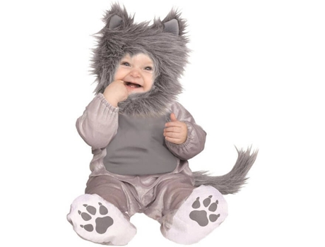 Disfraz de Bebé DISFRAZZES Gatito Gris (Talla: 6 a 12 meses)