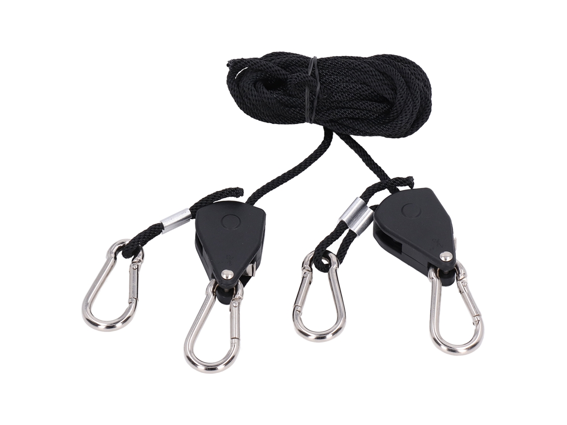 2 clips ajustables de alta resistencia para cuerda para luz de cultivo con otros accesorios de 1/8 de pulgada