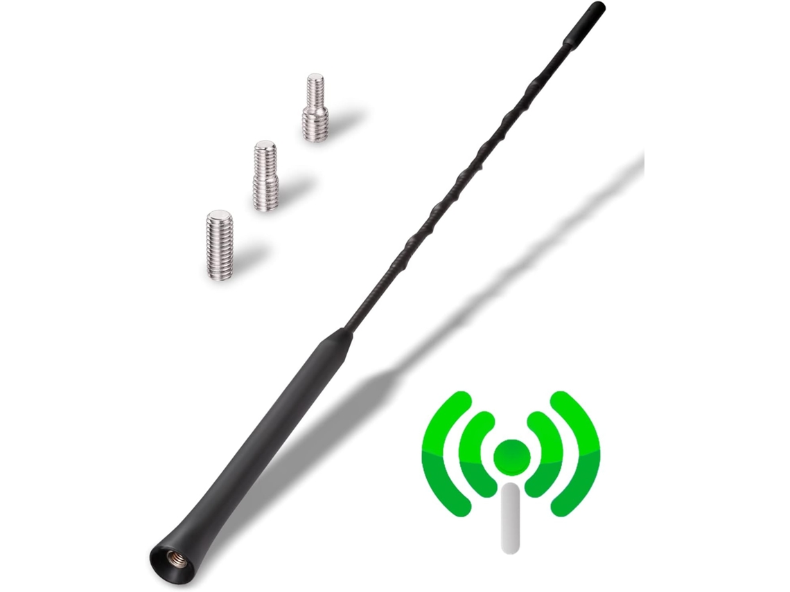 Antena universal para coche, 28 cm, para radio DAB/FM, alta calidad, sin marca.