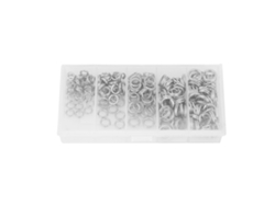 200 Unidades De Anillos De Acero Inoxidable Con Doble Ranura Para Señuelos De Pesca.