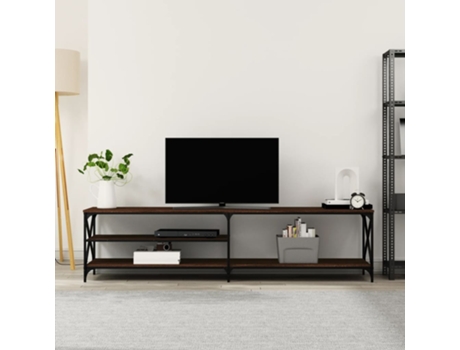 Mueble de Tv VIDAXL (200 x 40 x 50cm - Madera Contrachapada - Marrón)