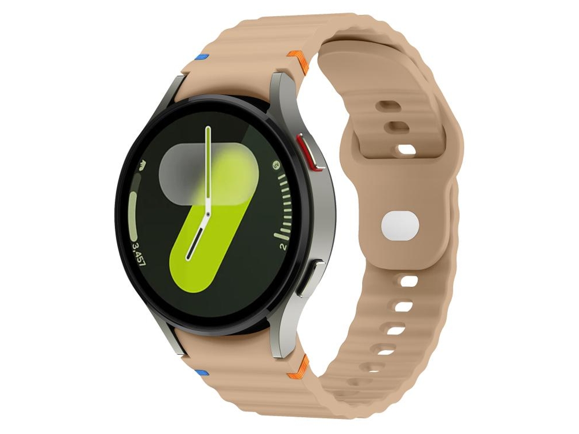 Correa de silicona para Samsung Galaxy Watch 7 (40/44 mm) - 20 mm con costuras onduladas y hebilla invertida