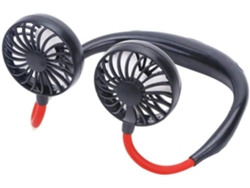 Mini ventilador USB para el cuello (sin marca), 2000 mAh, para uso doméstico y en exteriores.