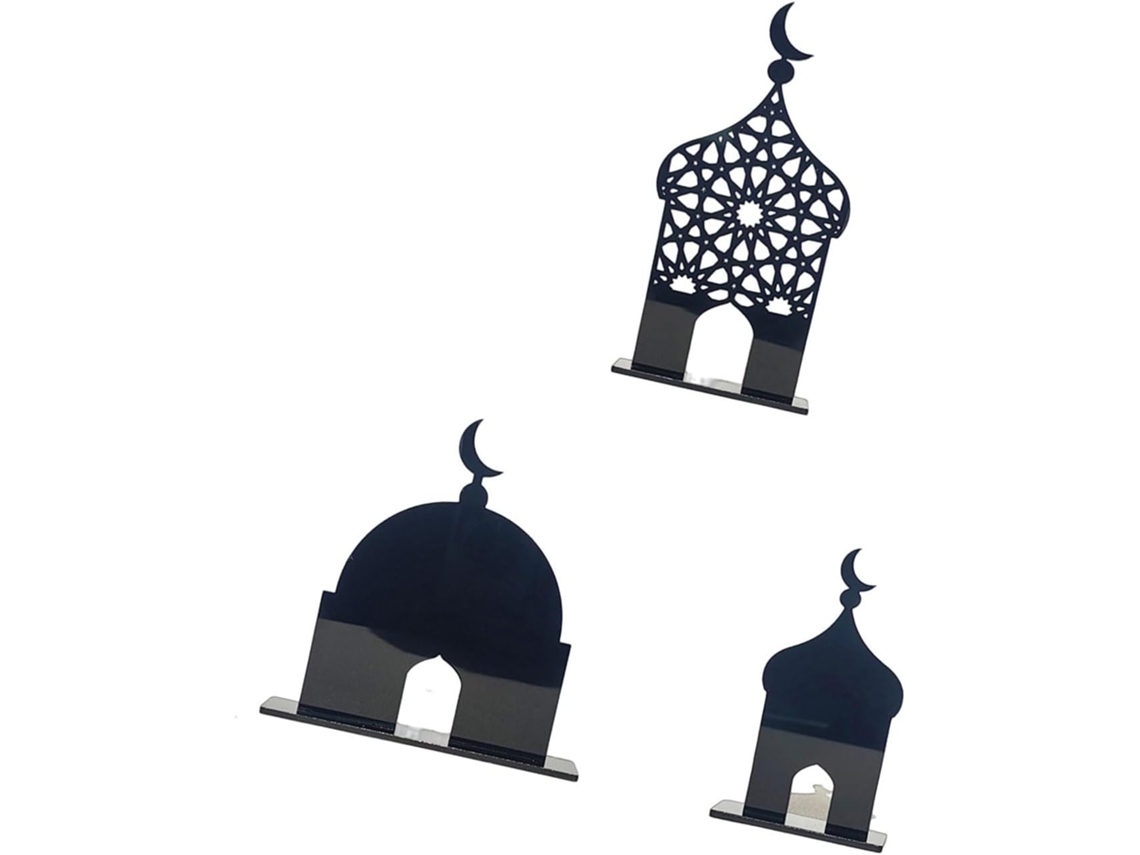 Decoraciones Acrílicas Con Forma De Castillo De Oriente Medio Para Eid En Hogares, Mezquitas Y Espacios.