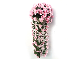 Cesta Colgante De Glicina Artificial, Flor Violeta De Imitación, Decoración De Boda Para Colgar En La Pared.