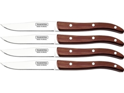 Juego De 4 Cuchillos de Cocina TRAMONTINA De Polywood Estuche De Madera