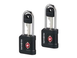 Juego de candado TSA Samsonite Revolution negro con llave
