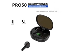 Auriculares Deportivos Inalámbricos Bluetooth Con Pantalla Led Y Micrófono, Diseño In-ear, Control De Volumen.