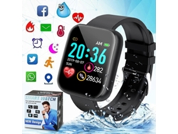 Relógio Inteligente Sunrain, Smartwatch Bluetooth Compatível Com Telefones Android Ios, Relógio De Fitness À Prova D'água Ip67 Smartwatch Relógio