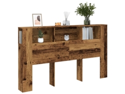Cabecero Armario Madera Ingeniería Envejecida 180x18,5x102,5 Cm