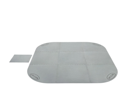 Lay-Z-Spa Protector de suelo de piscina 10 piezas gris 216x216 cm