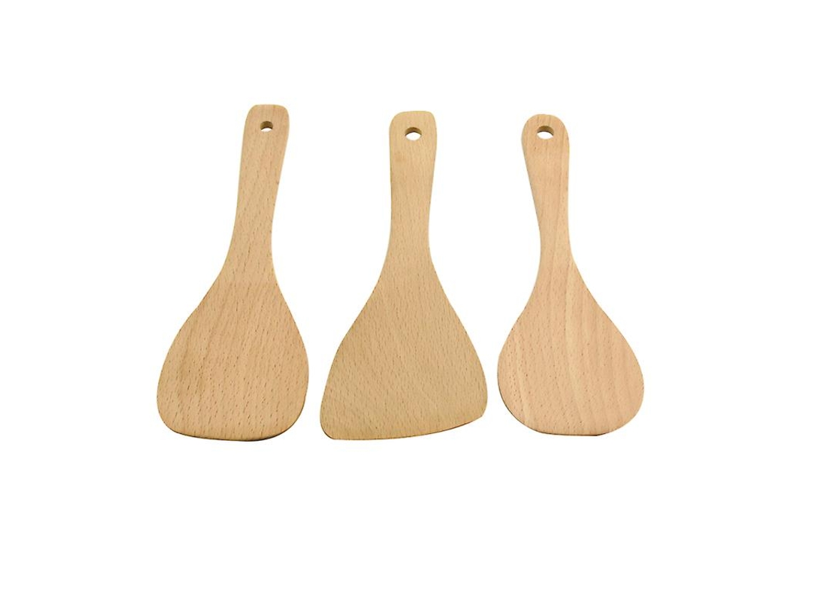 3 Piezas Pala De Cocina De Madera