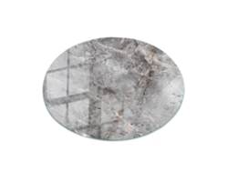 Tablero de mesa redondo de Espelharte (100 cm - Diseño de mármol natural - Gris)