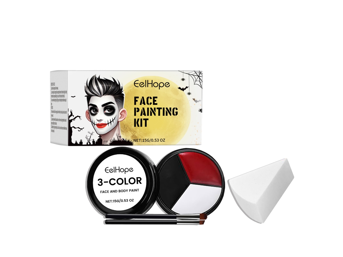 Kit de pintura corporal de Halloween para fiestas y disfraces.