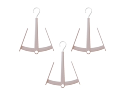 Juego De 3 Ganchos Giratorios Apilables Para Secar Zapatos Con Doble Gancho, Ideales Para Apartamentos Y Residencias Estudiantiles (color Rosa Claro).