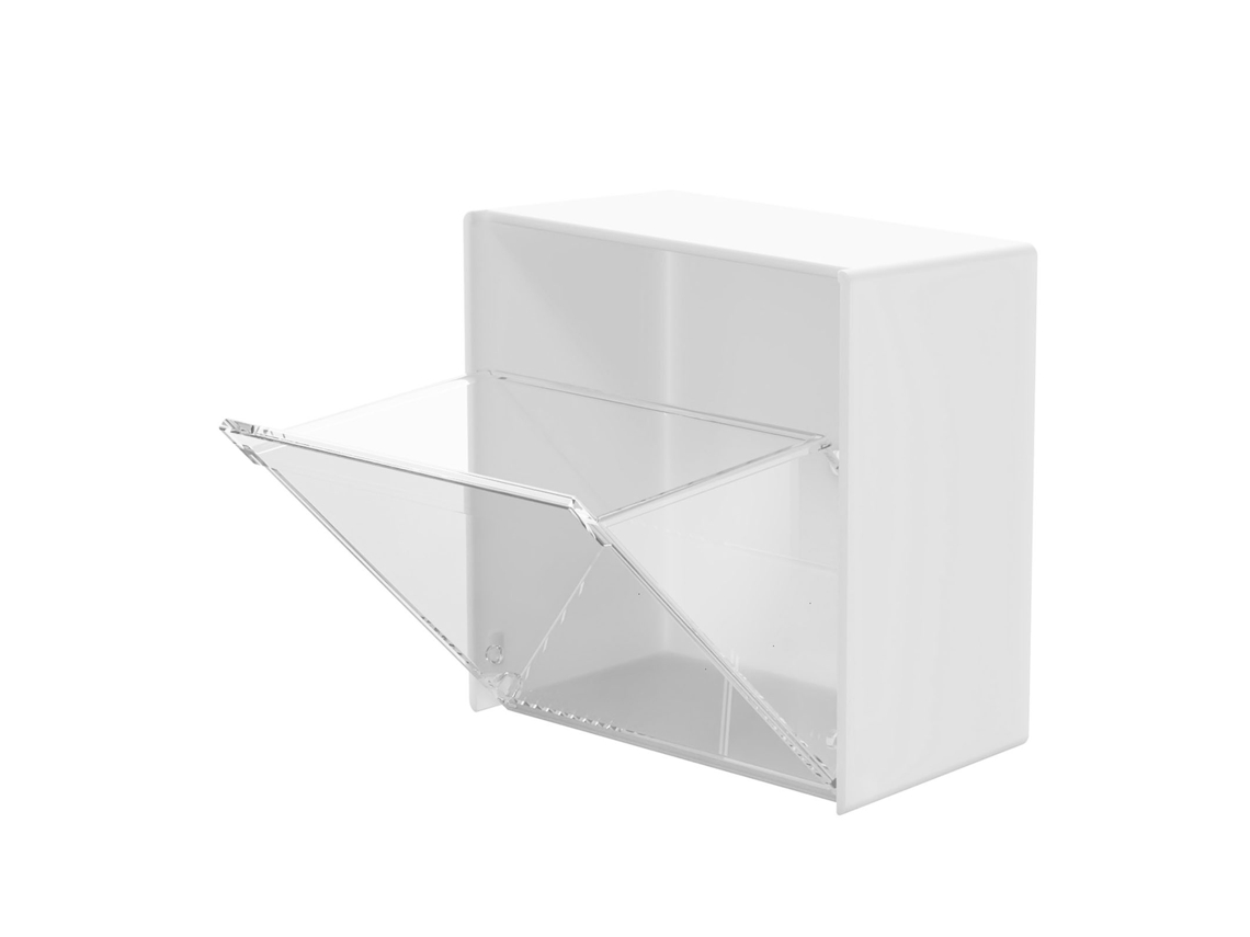 Caja De Almacenamiento Impermeable Tipo Concha Para Montaje En Pared Con Gran Capacidad Para Artículos De Oficina Y Del Hogar.