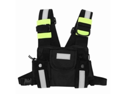 2026dn bolso de Peito para Rádio Walkie Talkie Baofeng Tyt Kenwood Motorola Nylon Refletivo