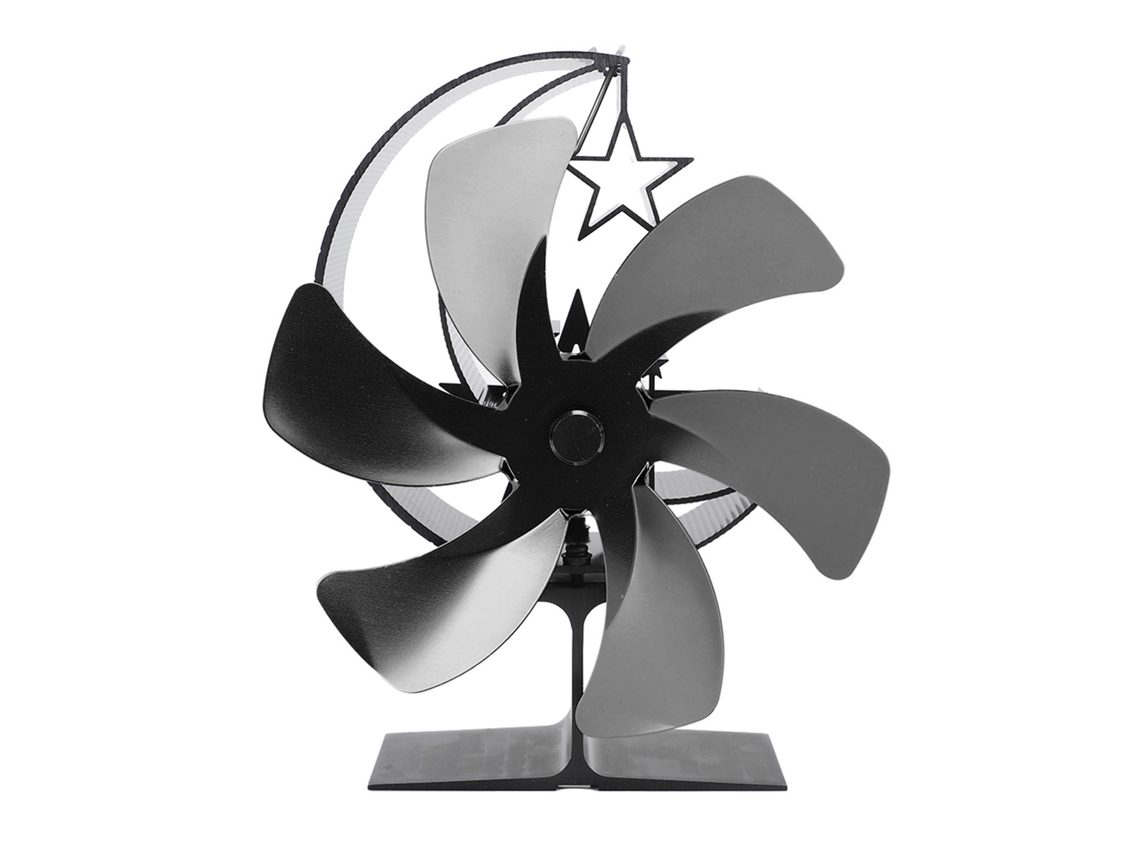 Ventilador de estufa de circulación rápida de aire impulsado por calor