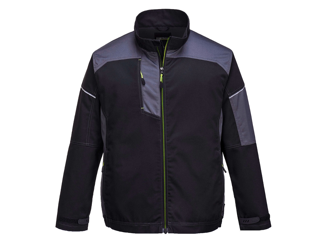 Chaqueta De Trabajo Pw3 - Comodidad Y Estilo Negro Gris / Xl