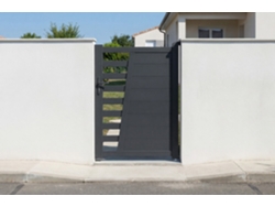 Puerta 1 M Cervina H.140cm Aluminio Gris
