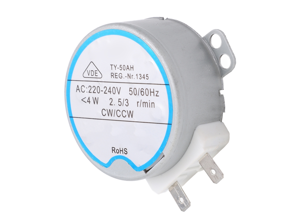 Motor Síncrono Mini Acero Inoxidable Bajo Ruido Unidireccional Cw Ccw Ca 220-240v