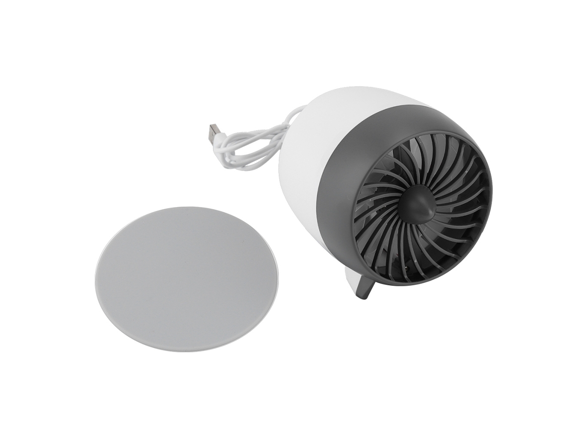 Ventilador Usb Mini Silencioso De Doble Hoja Ventilador De Enfriamiento Turbojet Para Oficina Pc Computadora Blanco
