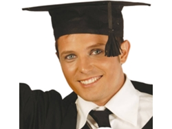 Sombrero DISFRAZZES Estudiante O Graduado Negro (Talla: Talla Universal)