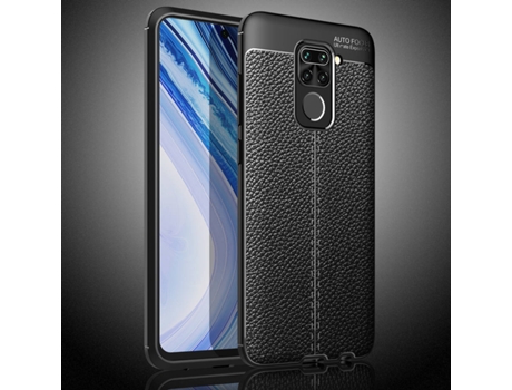 Carcasa Xiaomi Redmi Note 9 Rugged Leather Negro