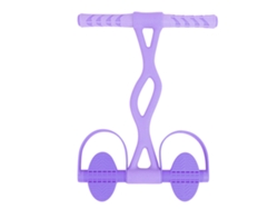Banda de resistencia con pedal multifuncional para abdominales, yoga y fitness en casa.