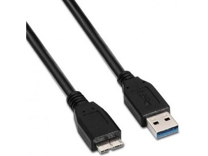 Cable de Datos Aisens (USB - USB - Negro)