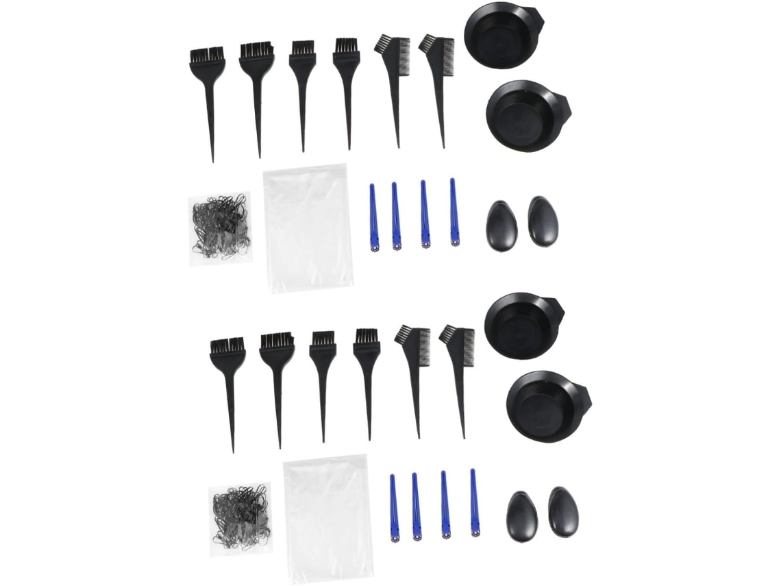 Kit Profesional De Herramientas Para Peinar El Cabello De 2 Piezas Con Tazón, Cepillo Y Peine - Juego Completo