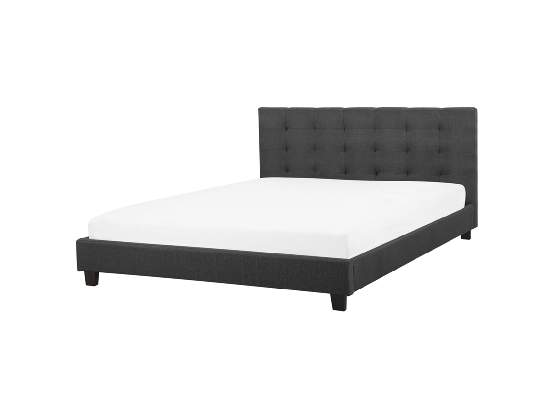 Cama de agua BELIANI Rochelle de Poliéster Gris 190x218x108