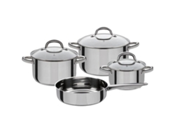 Juego de 4 piezas de batería de cocina Gsw Montreal de inducción de acero inoxidable