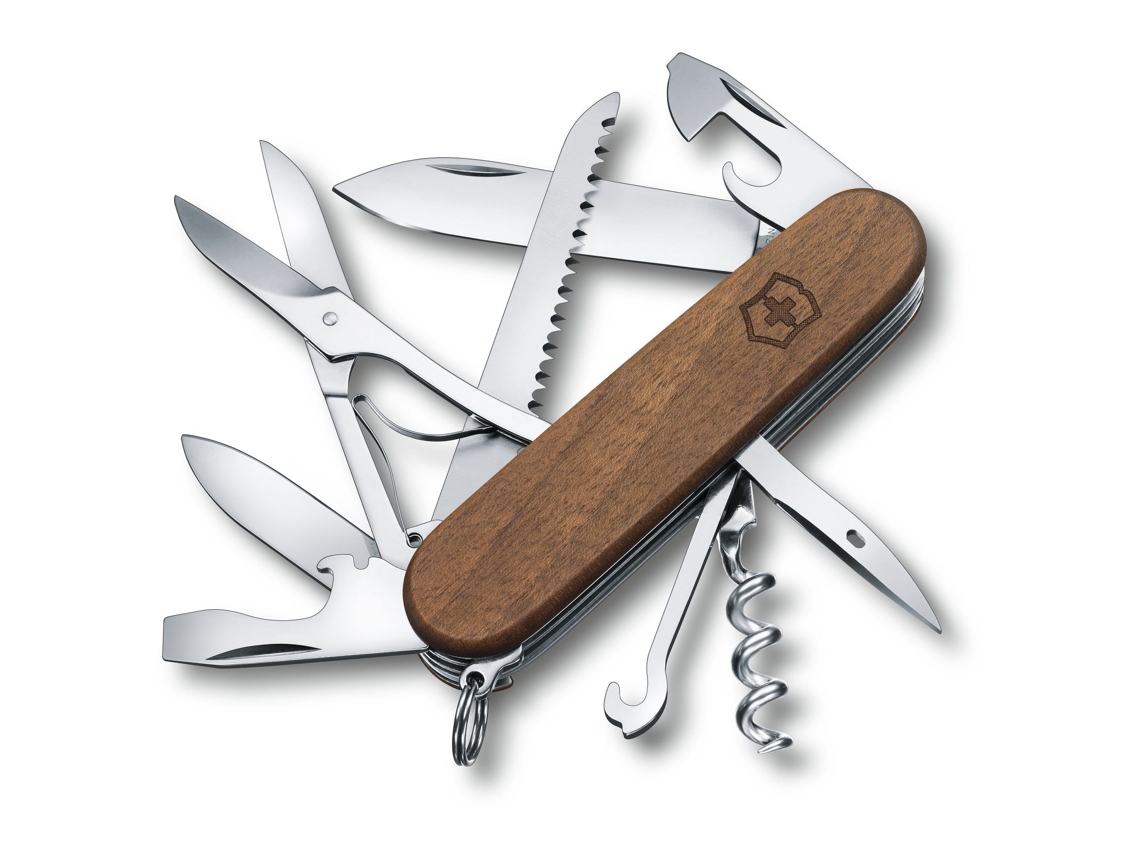 Canivete Suizo VICTORINOX Cazador Suizo Con Nave Nuez Nueces 13 Funciones Genuinas Suizas