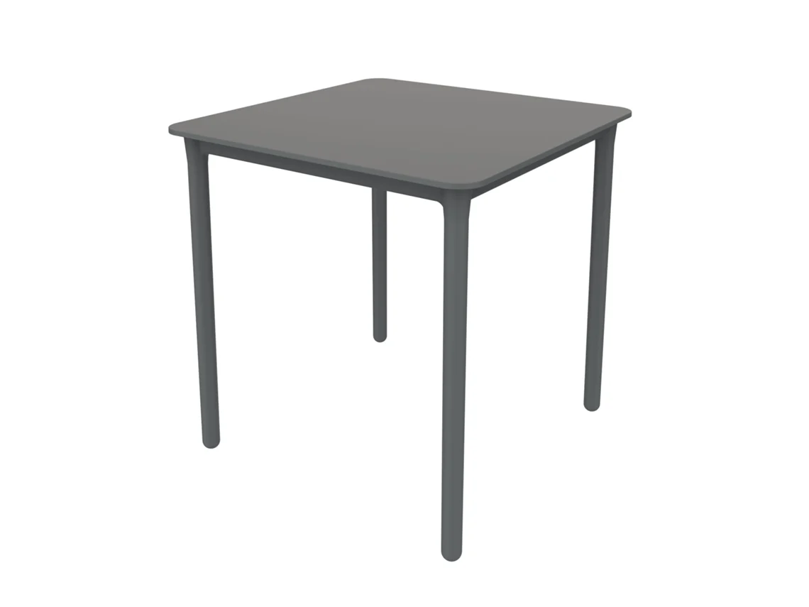 Mesa Cuadrada Exterior 70x70 Gris Oscuro Marsella Garbar