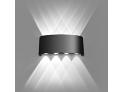 Rebe-lámpara De Pared Led Interior 8w Blanca Moderna Con Diseño Curvo Para Sala Y Dormitorio