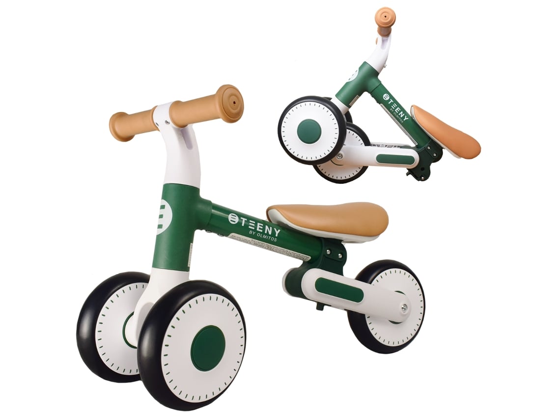 Bicicleta sin Pedales para Niños de 1 a 2 Años Teeny Bicicleta Plegable  para Principiantes 2 Alturas Muy Ligera y Robusta 2 Ruedas OLMITOS