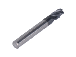 Fresa de punta redonda de 4 ranuras de carburo de tungsteno para router CNC R6x30xd12x75