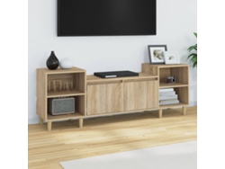 Estantería/Mueble de TV 160X35X55 Cm Derivados de Madera Roble Sonoma