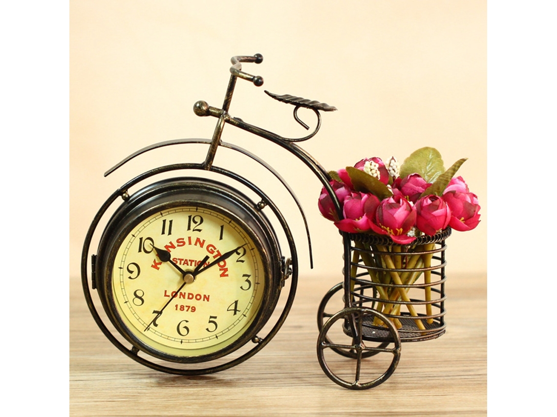 Reloj Vintage De Hierro, Triciclo, Arte Antiguo, Soporte Para Bolígrafo, Decoración