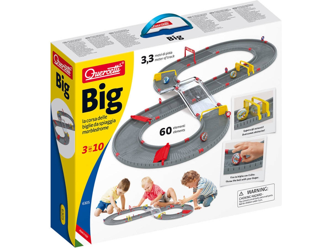 Juego Educativo QUERCETTI Marble Run BiG Pista de Bolas 3,3 m 60 pz (Edad Mínima: 3 Años - 40 x 34 x 9 cm)